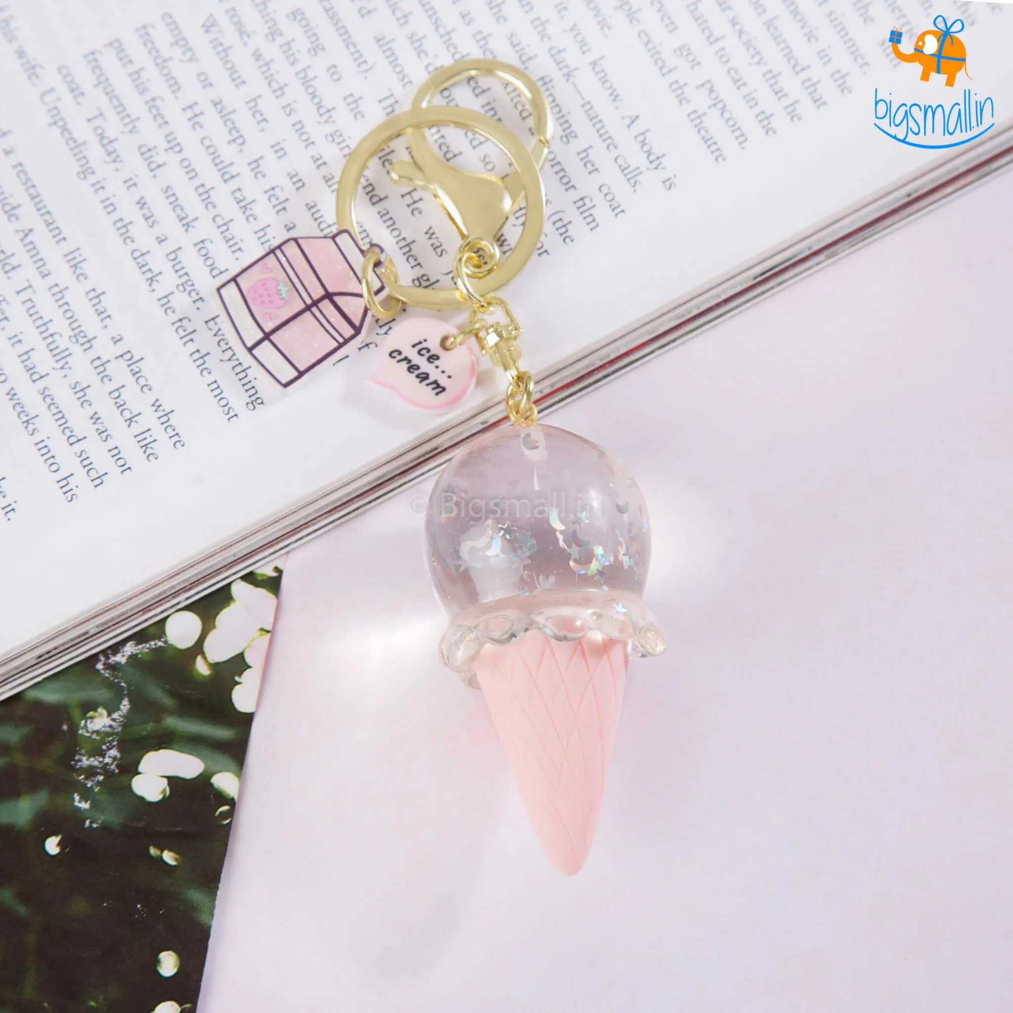 Sparkle Ice Cream Keychain