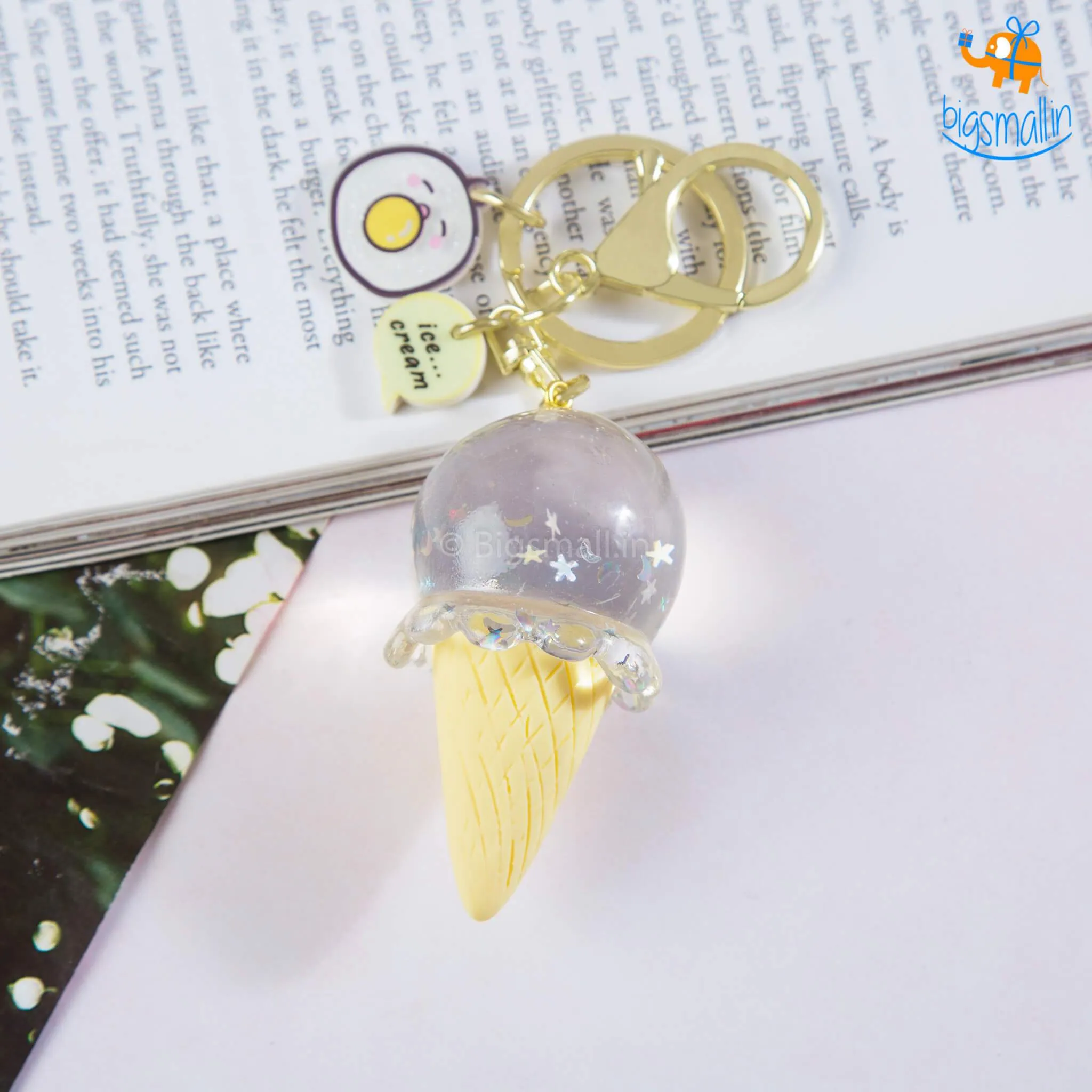 Sparkle Ice Cream Keychain