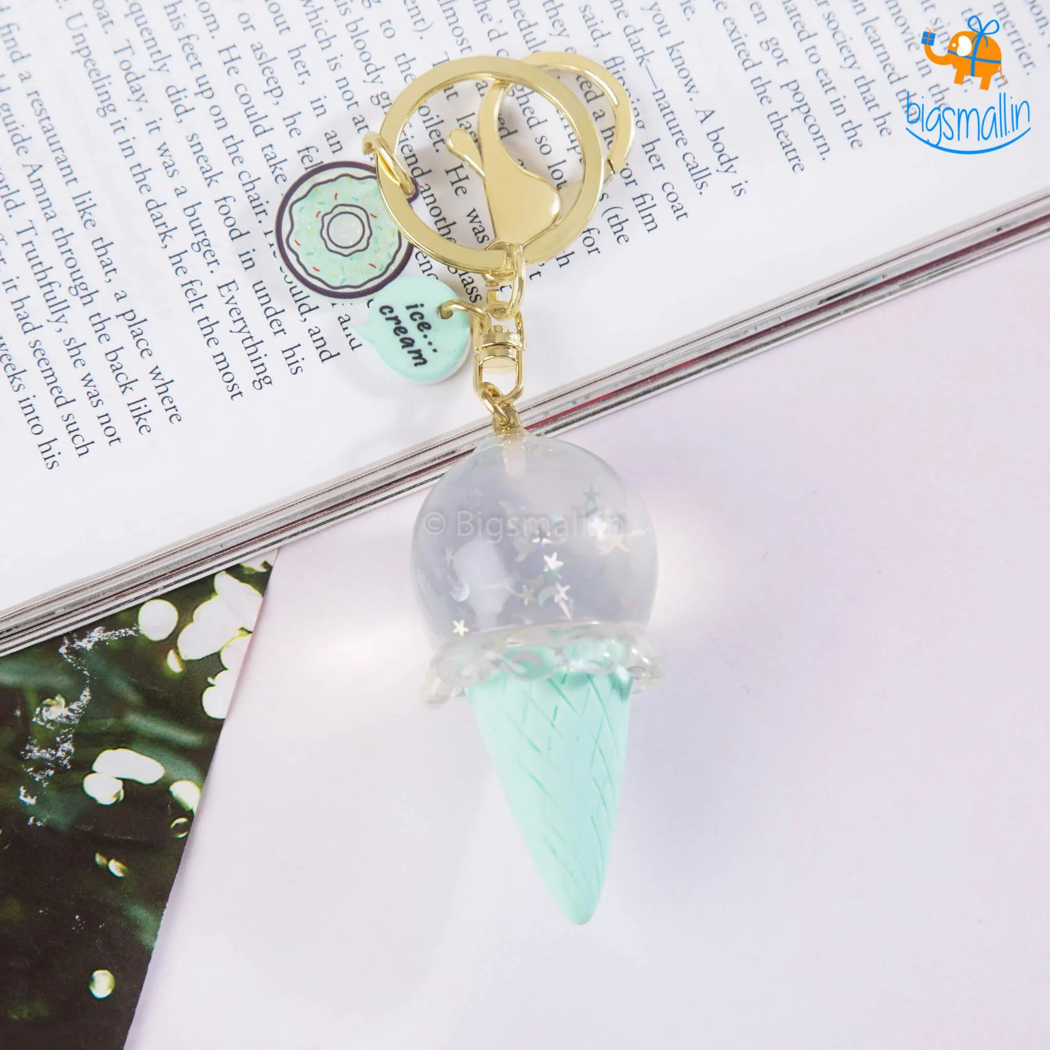 Sparkle Ice Cream Keychain