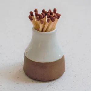 Stoneware Milk Bottle Match Striker