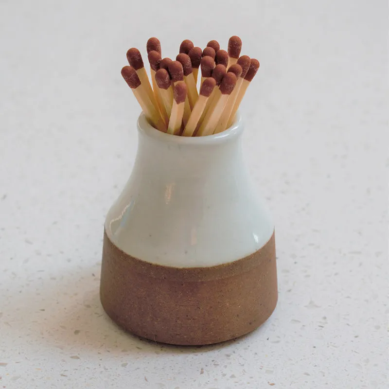 Stoneware Milk Bottle Match Striker