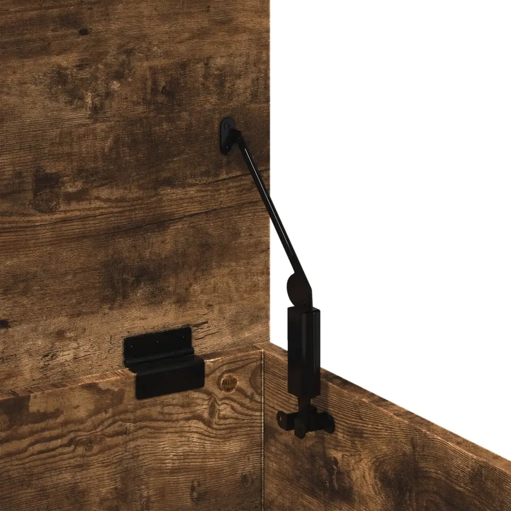 Storage Box Smoked Oak 60x35x35 cm Engineered Wood