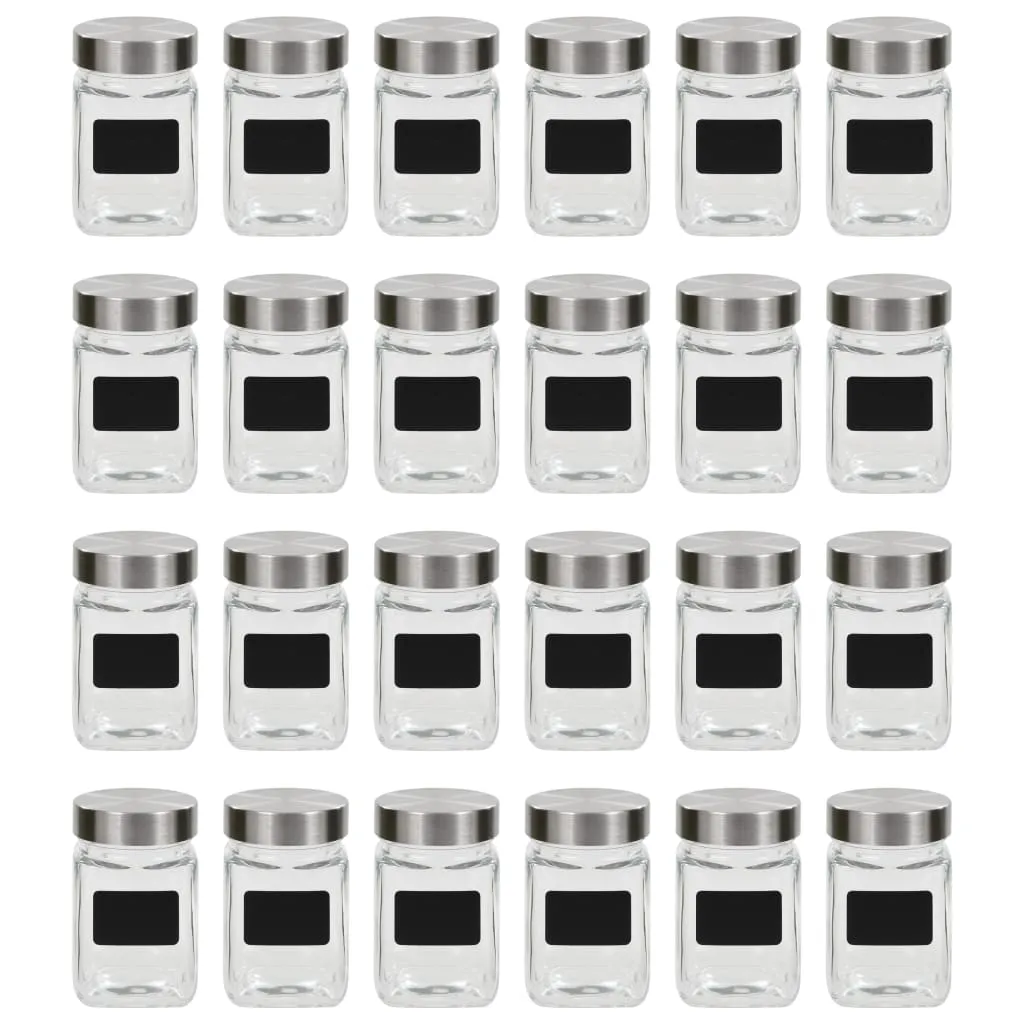 Storage Jars with Sticker 24 pcs 300 ml