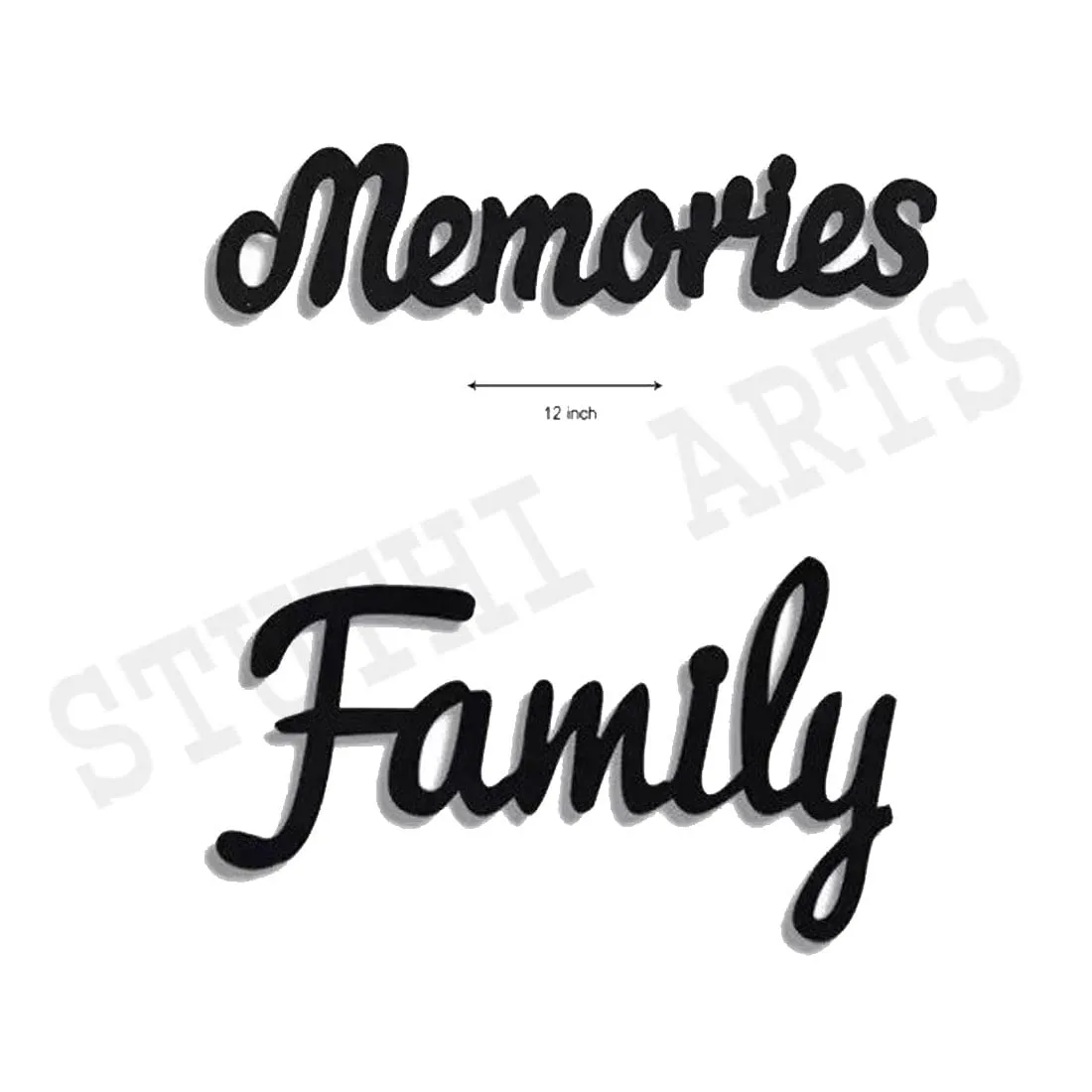 Stuthi Arts Photo Frames For Family, Friends, Couples, Wall Decor, Birthday Gifts, Bedroom, Baby, Anniversary, And Big Designer Wood Photo Frame (Black, 11 Photo(s)) (Black)