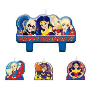 Super Hero Girls Candle Set - 4 Pkt