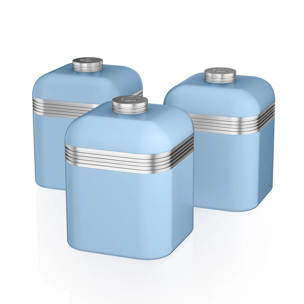 Swan Retro Set of 3 Canisters