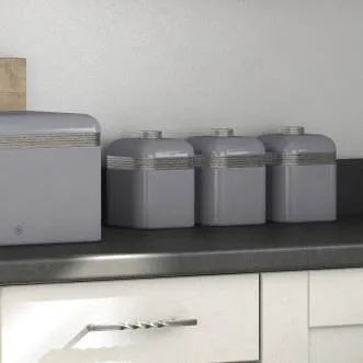 Swan Retro Set of 3 Canisters
