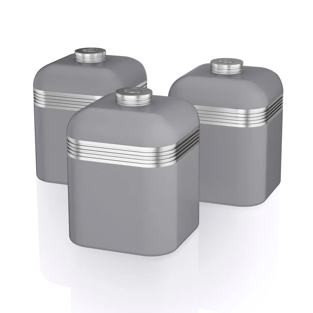 Swan Retro Set of 3 Canisters
