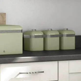 Swan Retro Set of 3 Canisters
