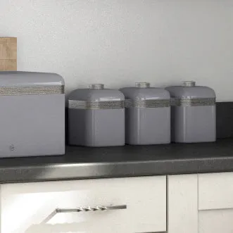 Swan Retro Set of 3 Canisters