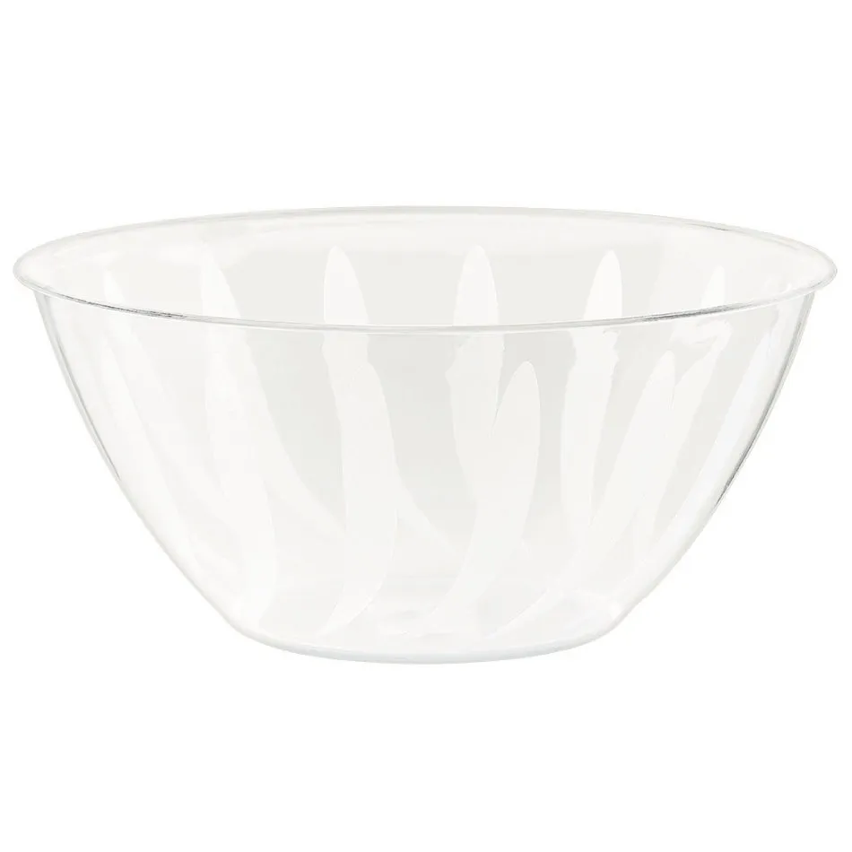 Swirl Bowl Clear - Plastic 1.8L