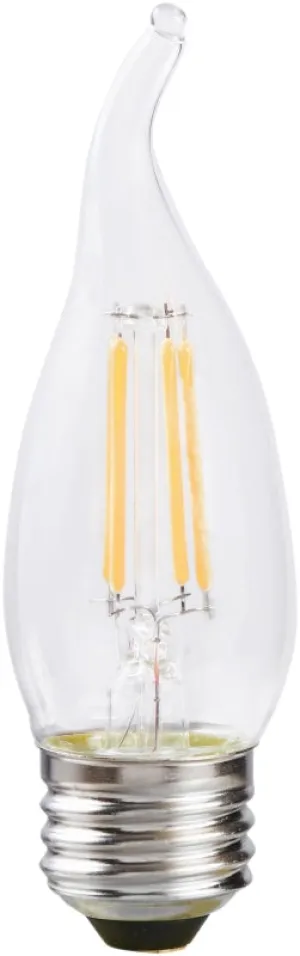 Sylvania 40756 Natural LED Bulb, Decorative, B10 Bent Tip Lamp, 40 W Equivalent, E26 Lamp Base, Dimmable, Clear :CD 2: QUANTITY: 1