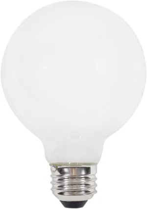 Sylvania 40766 LED Bulb, Globe, G25 Lamp, 40 W Equivalent, E26 Lamp Base, Dimmable, Frosted, Daylight Light :BX 2: QUANTITY: 1