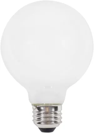 Sylvania 40768 Natural LED Bulb, Globe, G25 Lamp, 60 W Equivalent, E26 Lamp Base, Dimmable, Frosted, Daylight Light :BX 2: QUANTITY: 1