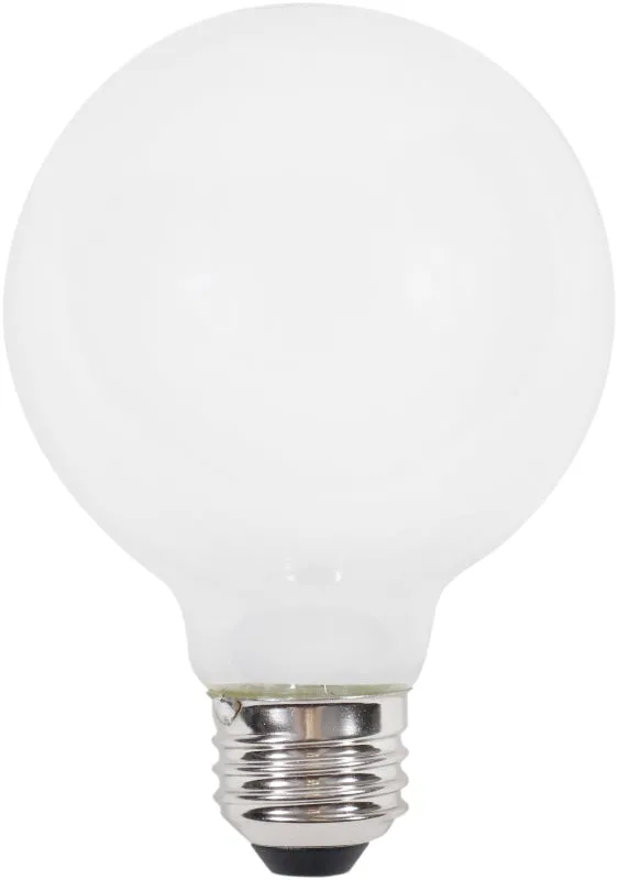 Sylvania 40768 Natural LED Bulb, Globe, G25 Lamp, 60 W Equivalent, E26 Lamp Base, Dimmable, Frosted, Daylight Light :BX 2: QUANTITY: 1