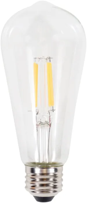 Sylvania 40771 Natural LED Bulb, Decorative, ST19 Lamp, 40 W Equivalent, E26 Lamp Base, Dimmable, Clear :EA: QUANTITY: 1