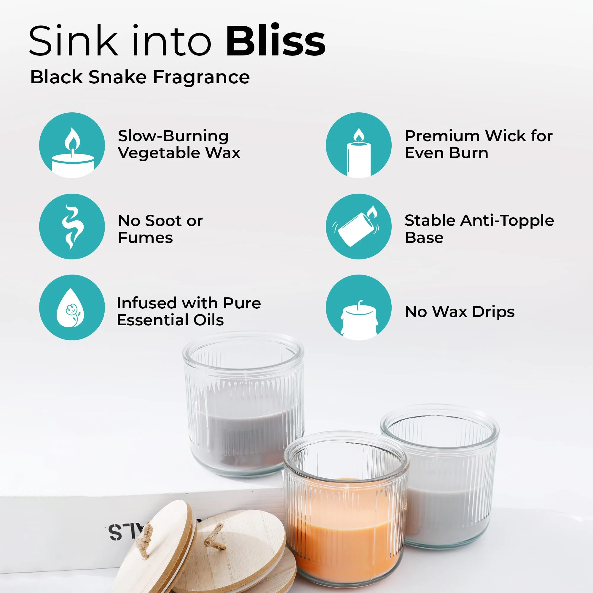 The Better Home Scented Candles for Gifting | 40 Hrs Burn Time| Aromatherapy Soy Wax Candles for Home Decor Fragrance | Aesthetic Glass Jar Candles for Home| Aroma Romantic Scented Candles for Bedroom
