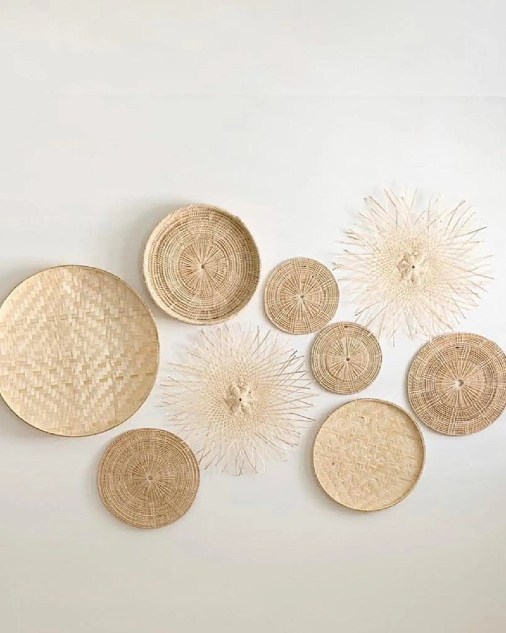 The Coastal Oak x Olive & Iris Basket Wall Hanging Set of 9