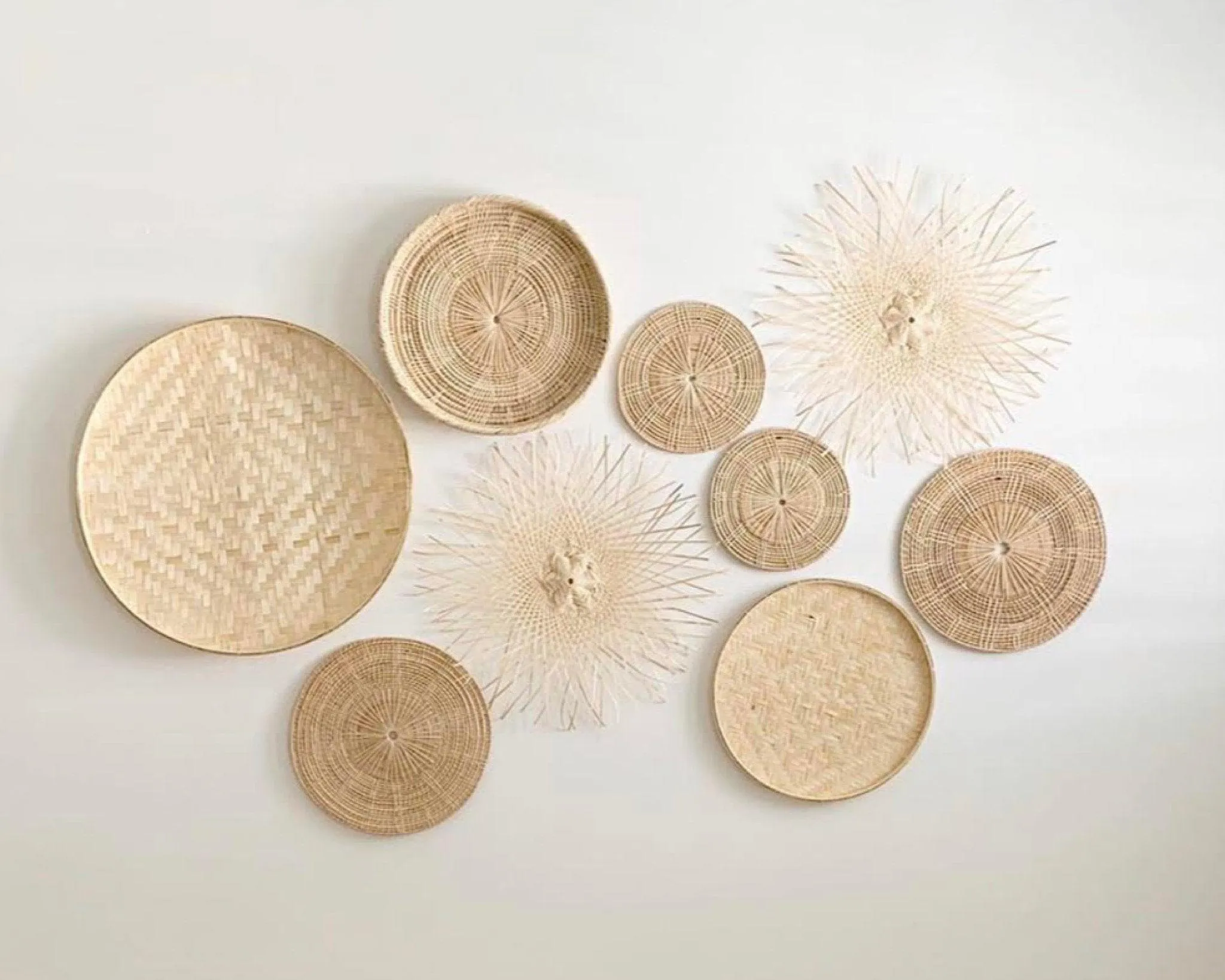 The Coastal Oak x Olive & Iris Basket Wall Hanging Set of 9