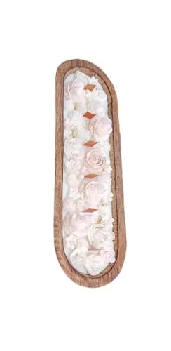 THE DR'S ARTISTREE Rosy Bunch Dough Bowl Decoractive Candle for Home Decor | Long Lasting | Perfect for Gifting,Home,Birthday,Diwali,Christmas,Decorative Candles,Balcony,Birthday