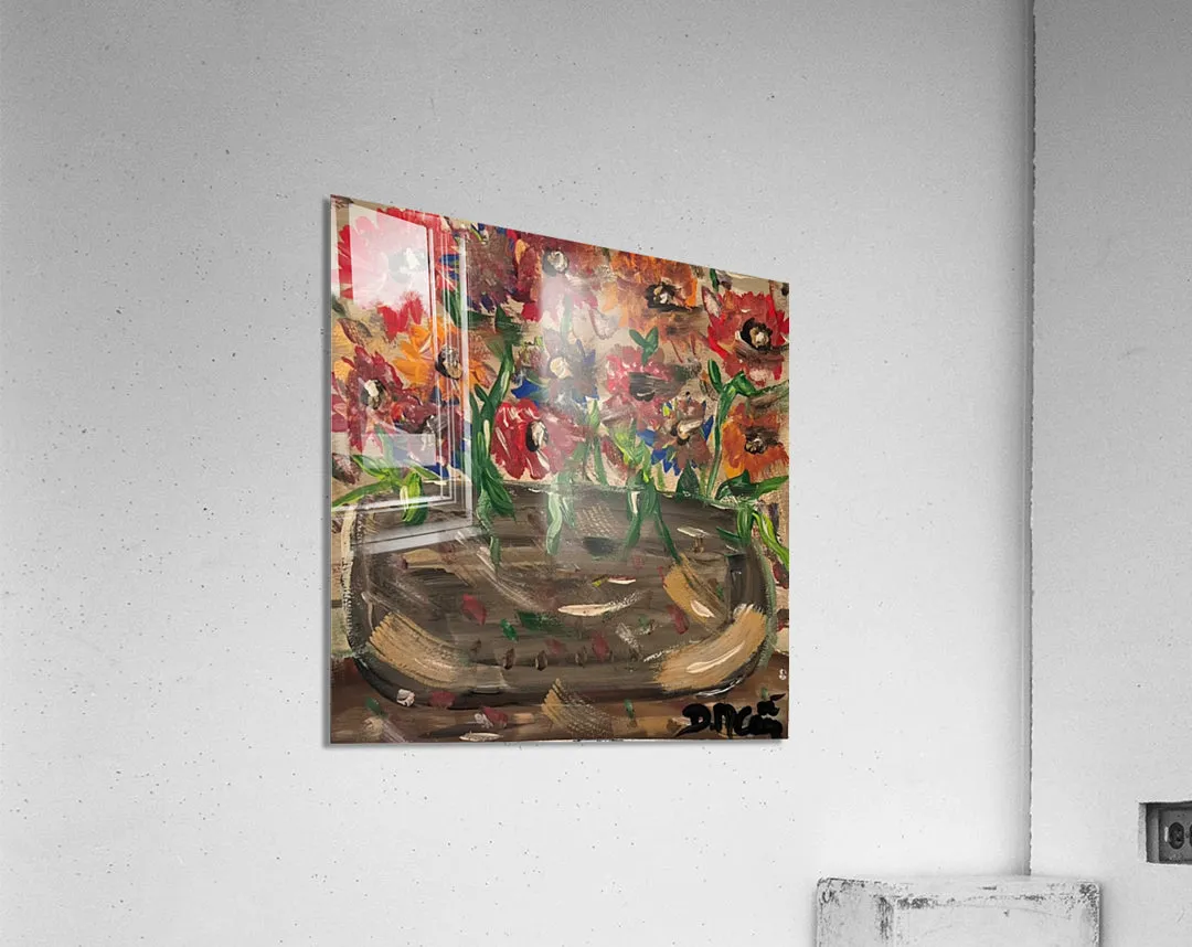 The Happy Flowers Original Artwork by Deanna Caroon
