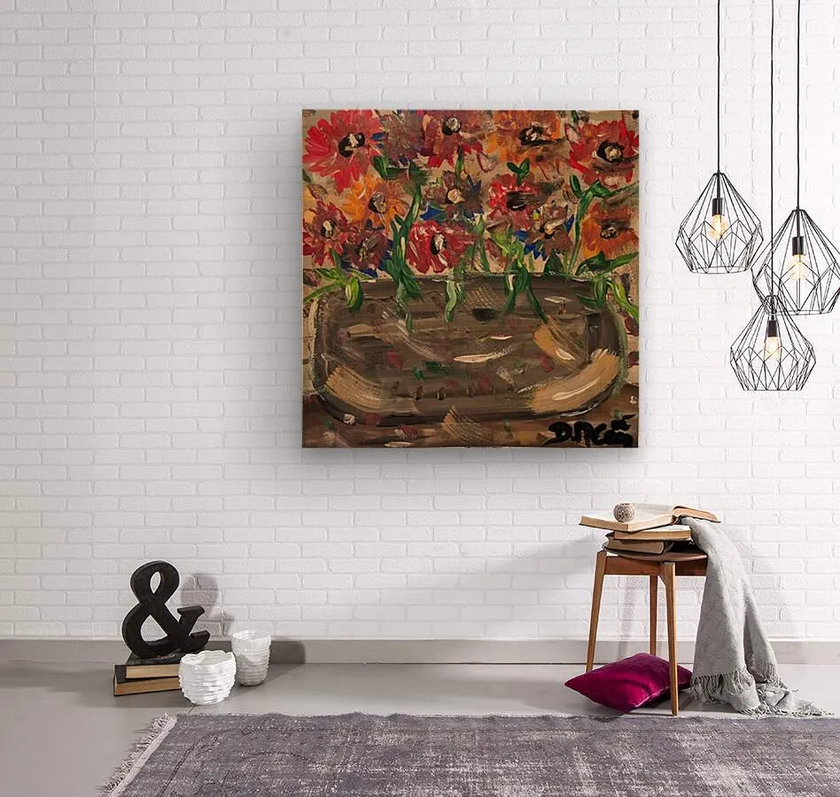 The Happy Flowers Original Artwork by Deanna Caroon