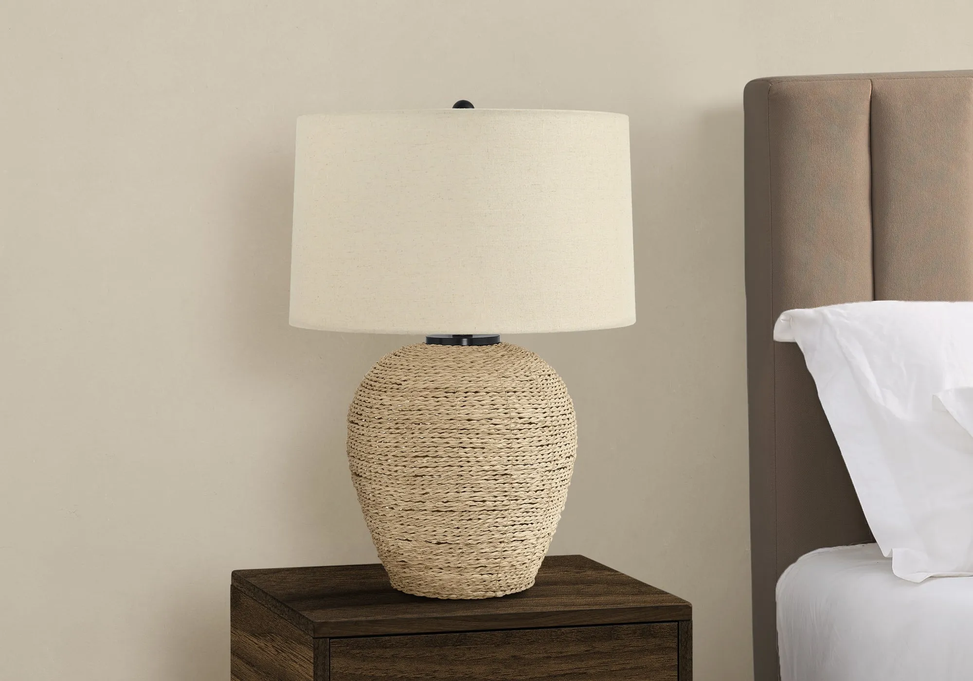 TransRattan Glow - Illuminate your space with our stunning 25"H table lampaesthetics