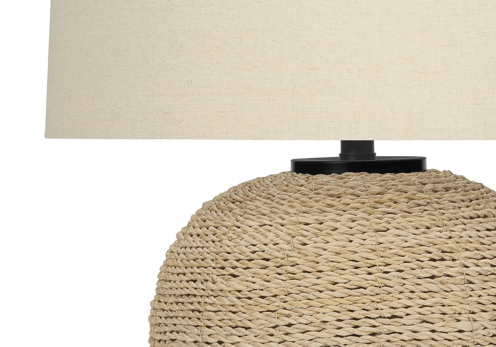 TransRattan Glow - Illuminate your space with our stunning 25"H table lampaesthetics