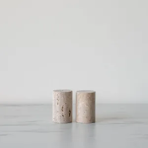 Travertine Salt & Pepper Shakers