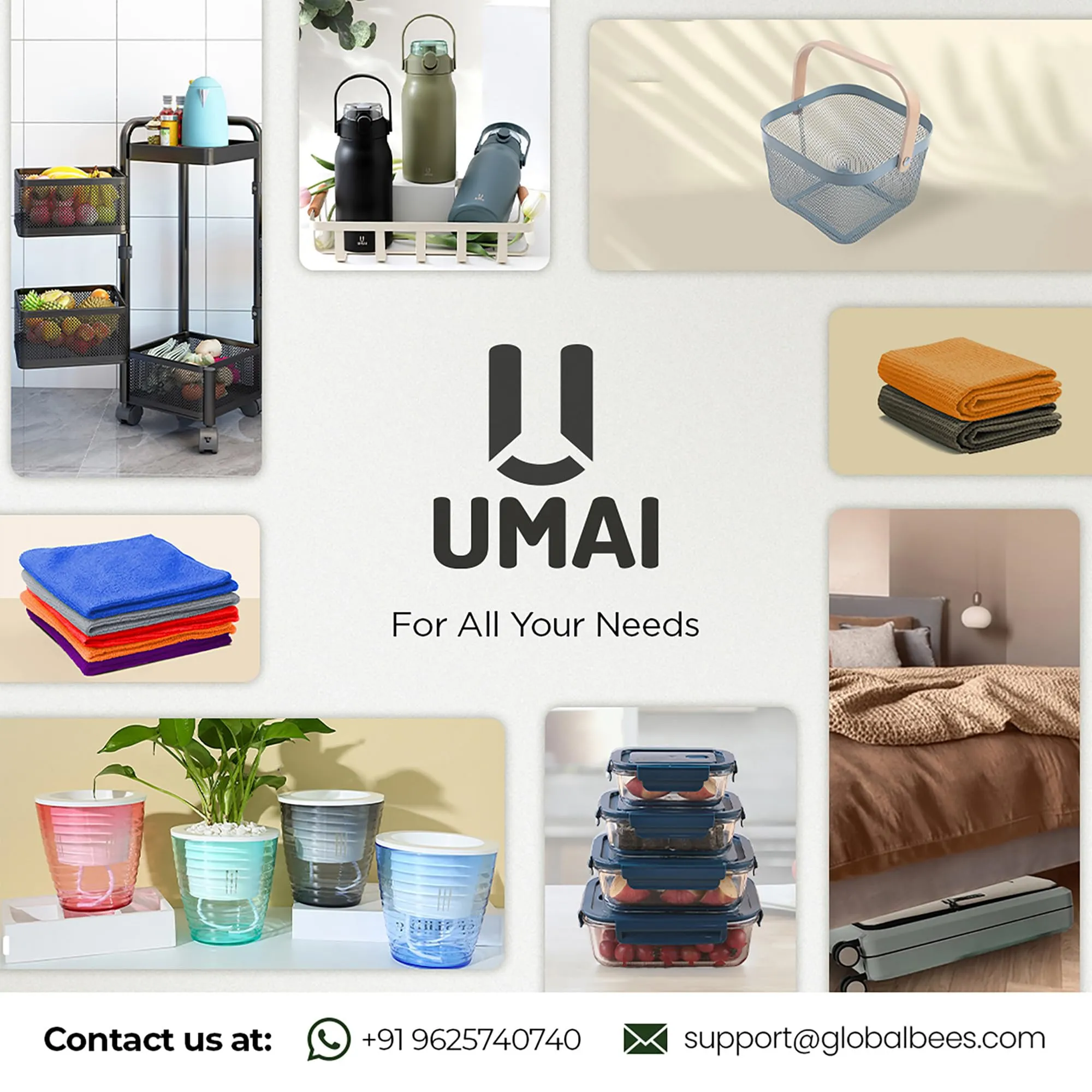 UMAI Glass Jar With Wooden Lid | Airtight Kitchen Containers For Storage | Textured Glass Jars for Kitchen (800ml)