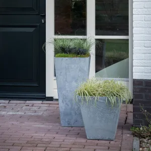 Vase Ella grey 70cm Height 35cm Dia