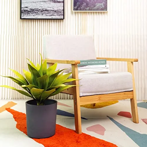 Velener Artificial Agave Fake Plant Room Decor Color Yellow 22 Inches Set of 1