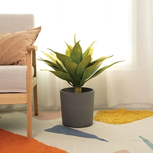 Velener Artificial Agave Fake Plant Room Decor Color Yellow 22 Inches Set of 1