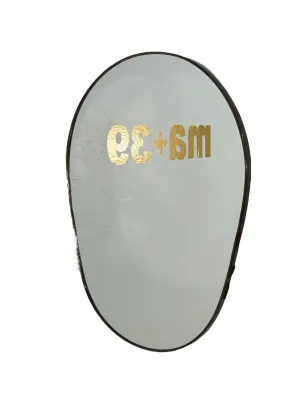 Vintage Italian Semi Oval Wall Mirror 1970s