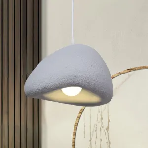 Wabi-Sabi Bird Nest Pendant Light - Japanese Style Grey Umbrella Shade