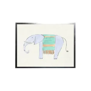 Watercolor Elephant Framed Art