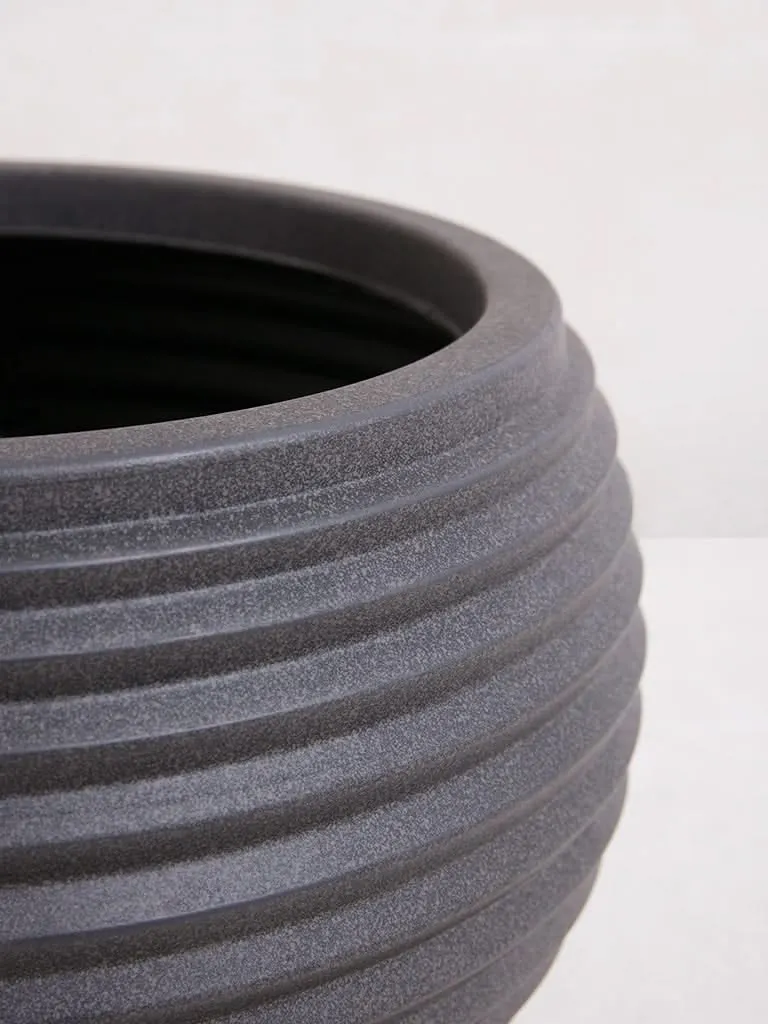 Westside Home Grey Round Planter-Large