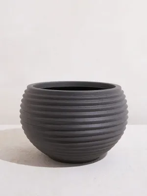 Westside Home Grey Round Planter-Large