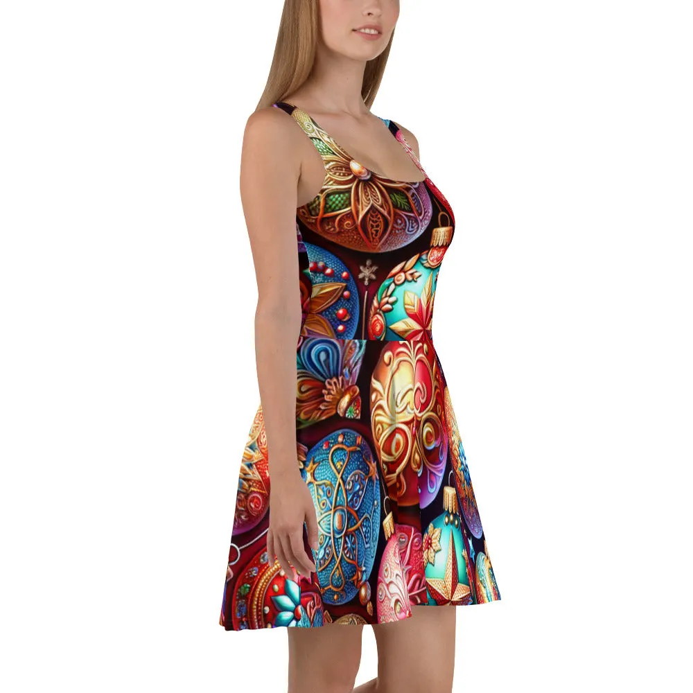 Whimsical Winter Wear Skater Dress
