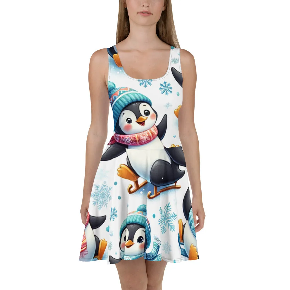 Whimsical Winter Wear Skater Dress