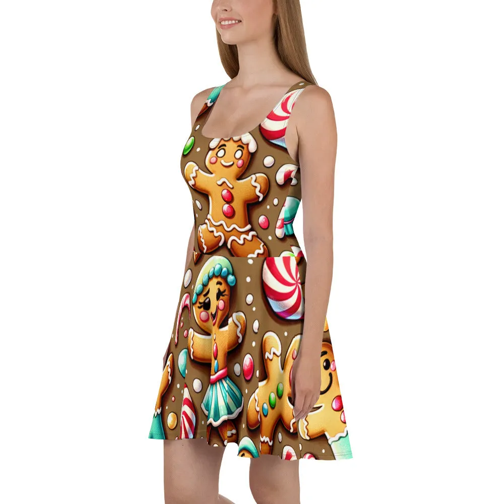 Whimsical Winter Wear Skater Dress