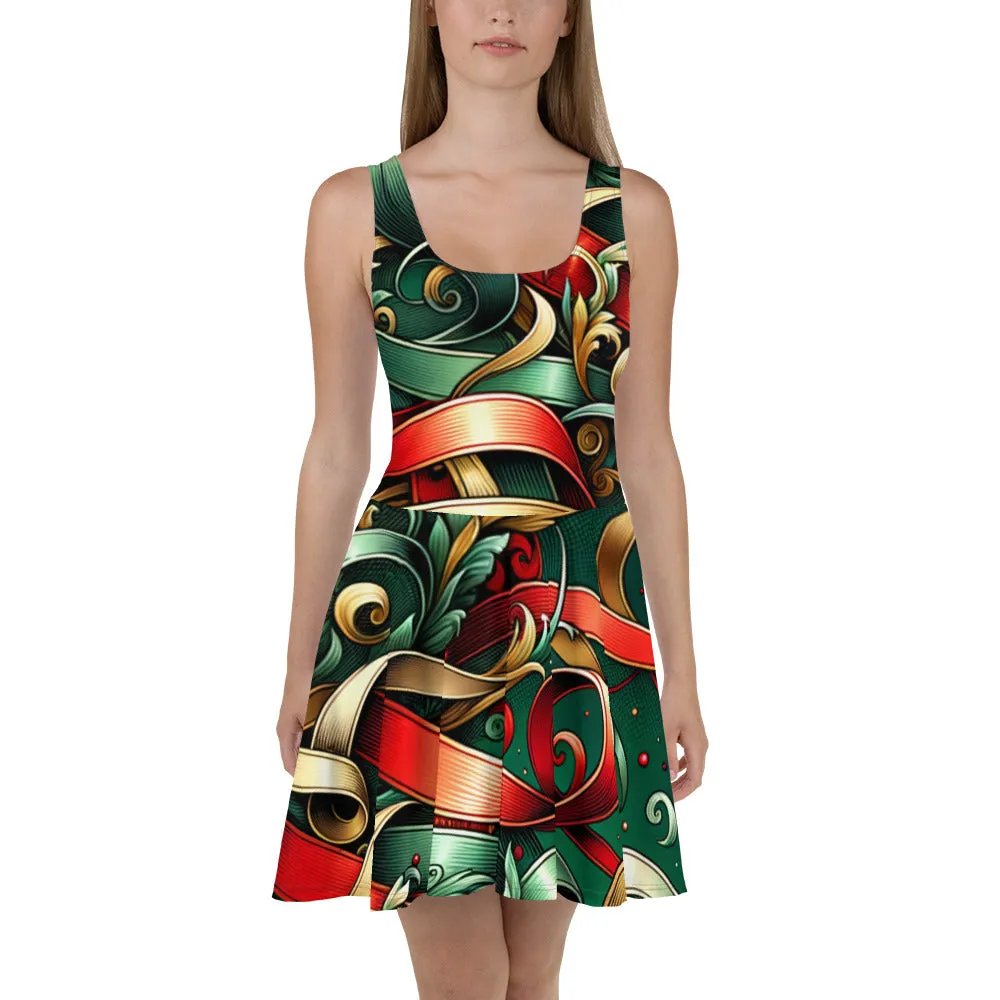 Whimsical Winter Wear Skater Dress