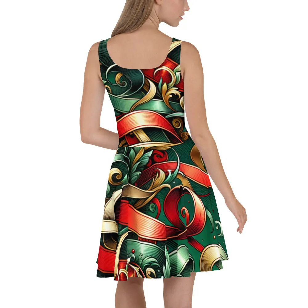 Whimsical Winter Wear Skater Dress