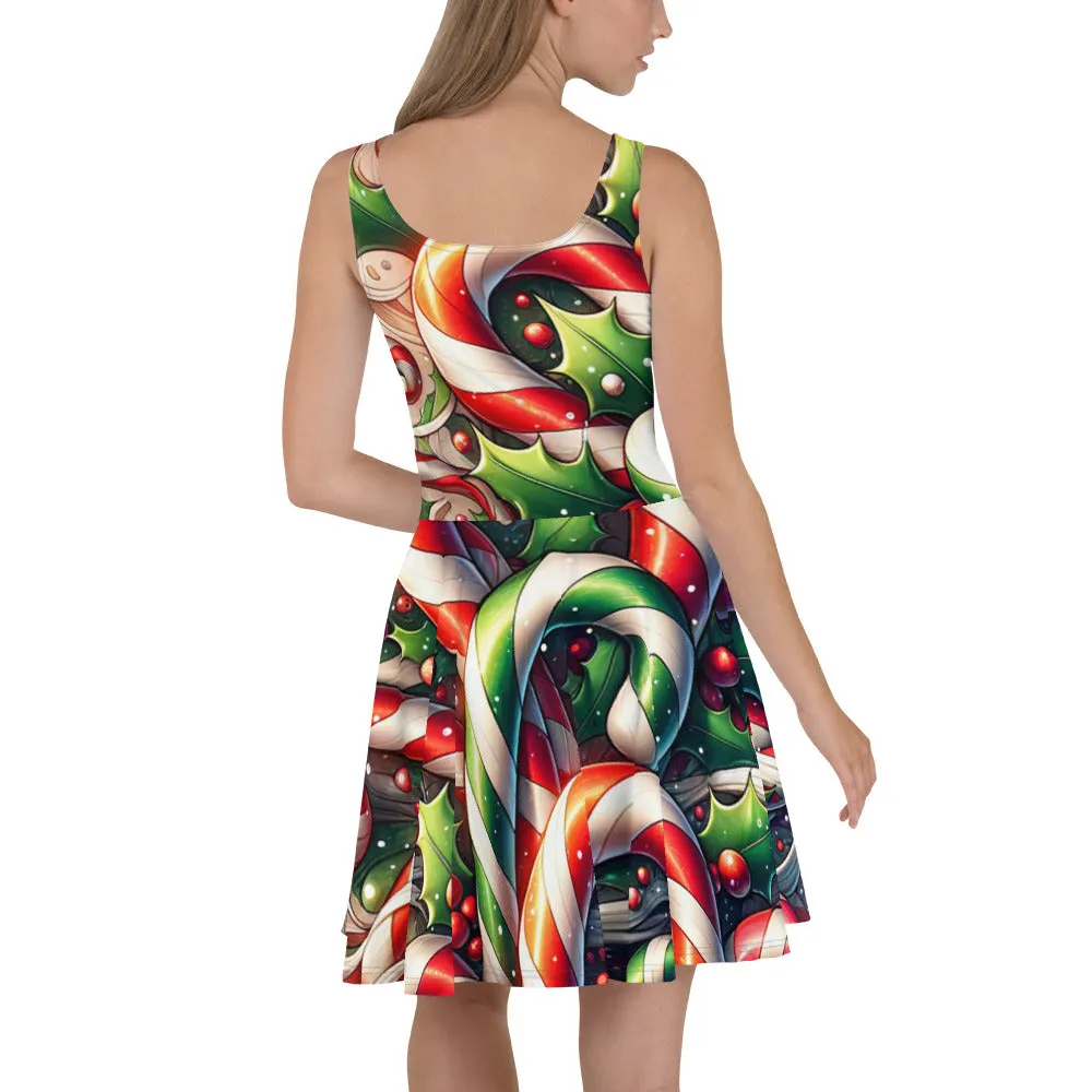 Whimsical Winter Wear Skater Dress