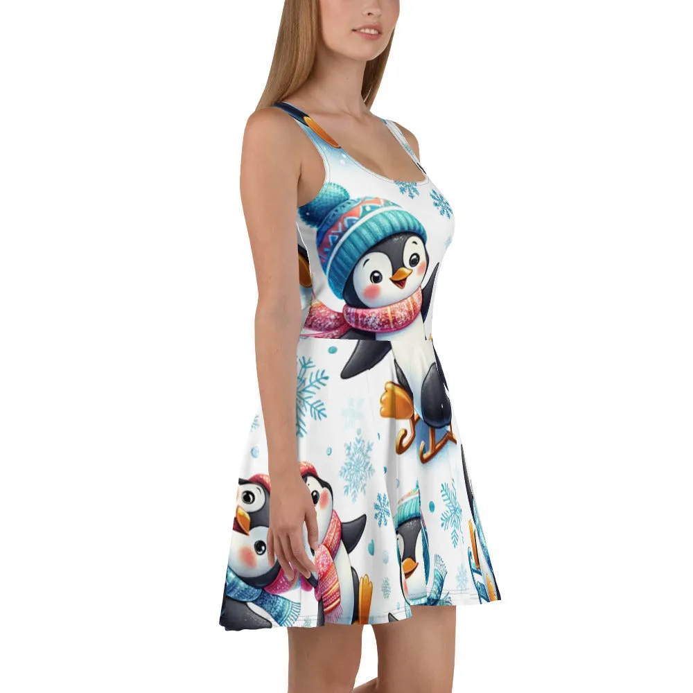 Whimsical Winter Wear Skater Dress