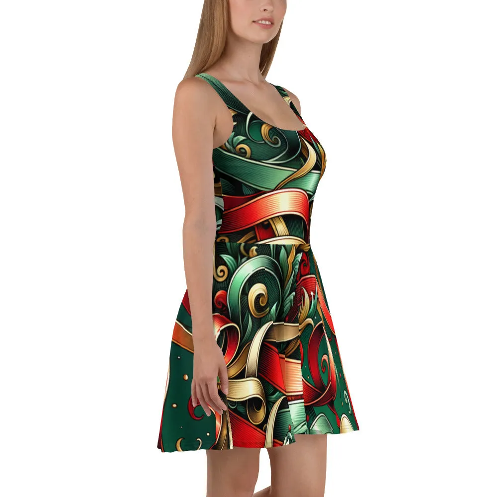 Whimsical Winter Wear Skater Dress