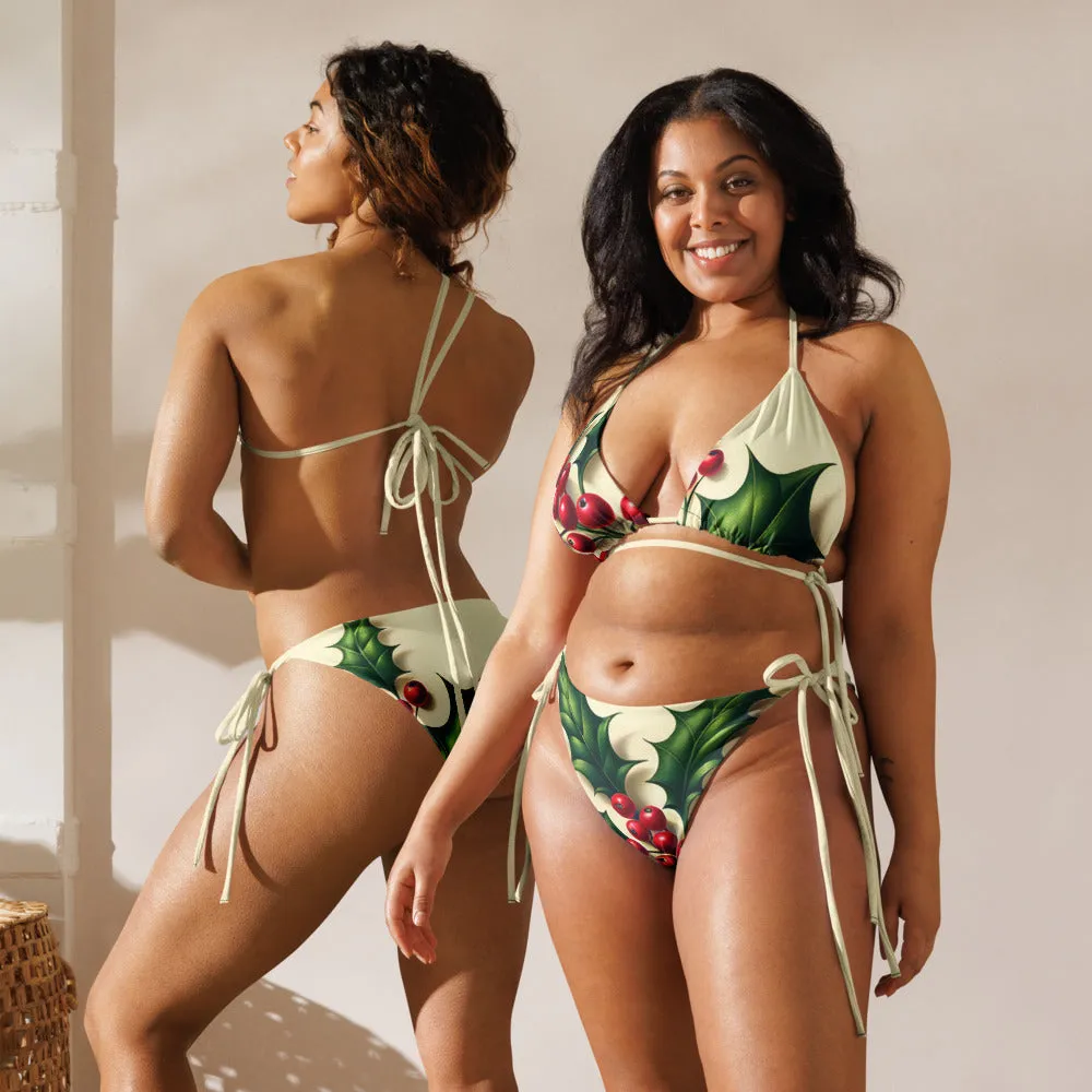 Whimsical Winter Wear String Bikini