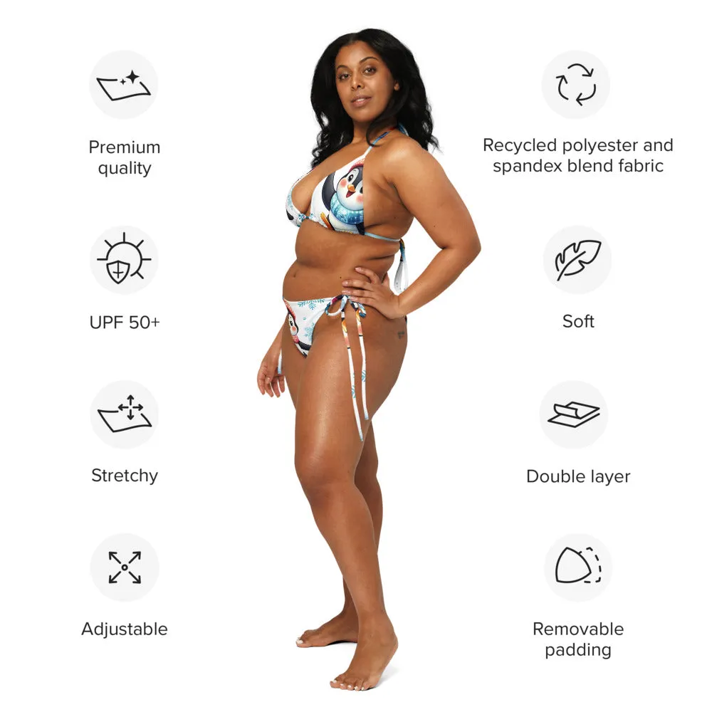 Whimsical Winter Wear String Bikini
