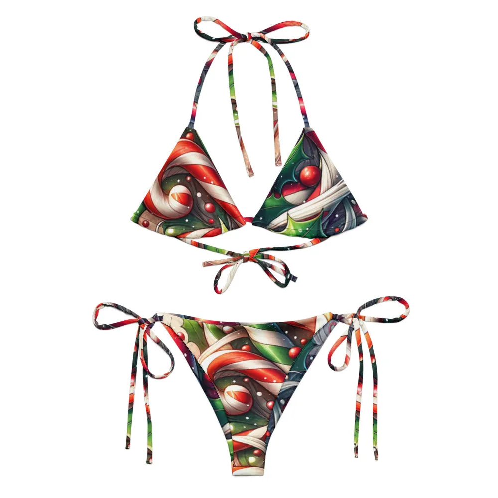 Whimsical Winter Wear String Bikini