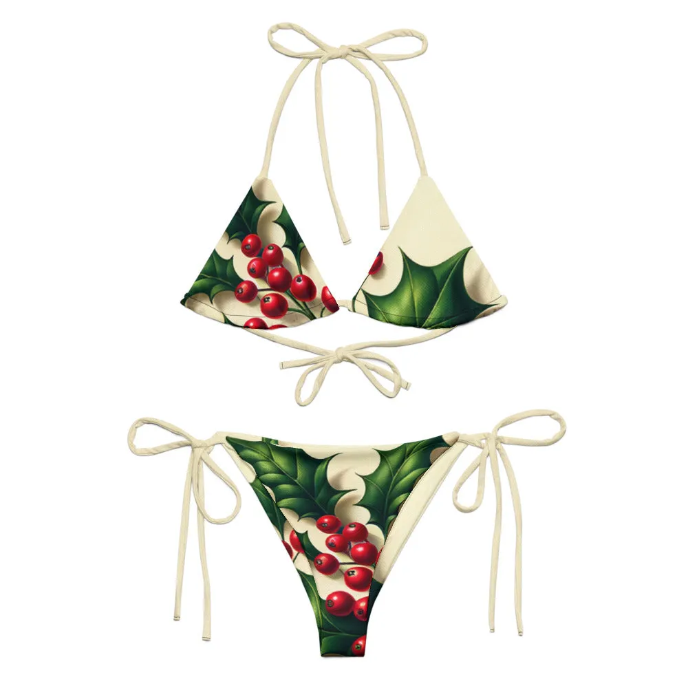 Whimsical Winter Wear String Bikini